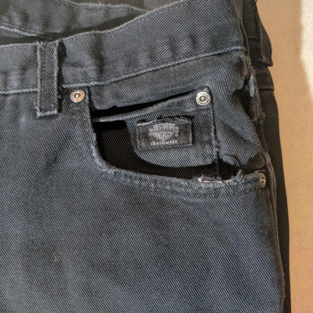 Harley Davidson Men's Black Jeans